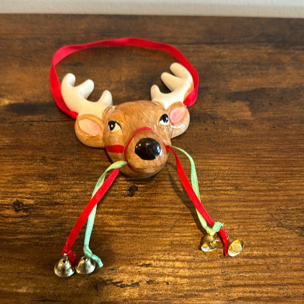 Vtg. MIDWEST IMPORTERS of CANNON FALLS Reindeer Ornament Christmas Holidays